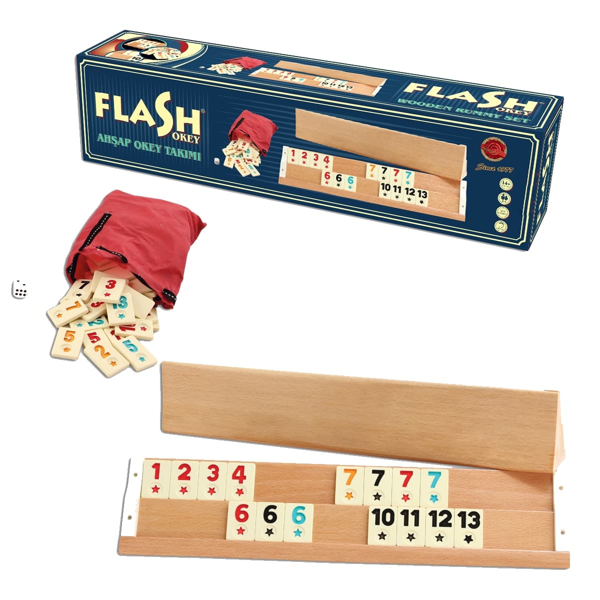 FLASH AĞAÇ OKEY TAKIMI